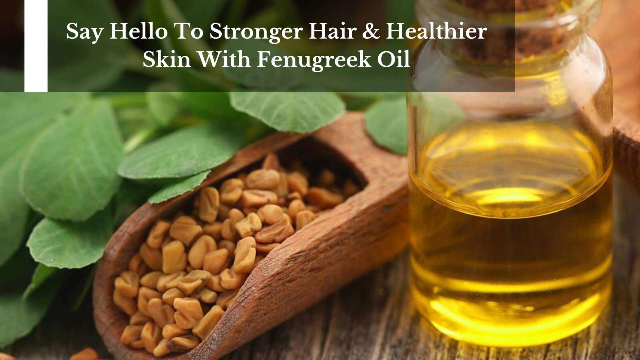 Say Hello To Stronger Hair & Healthier Skin With Fenugreek Oil