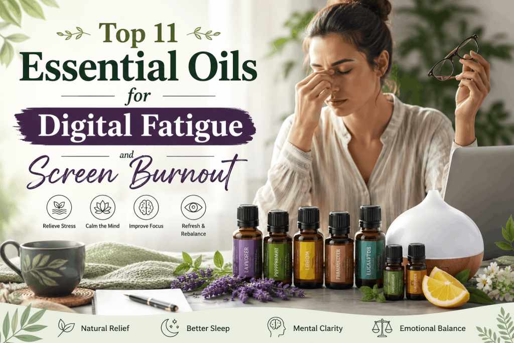 Top 11 Essential Oils for Digital Fatigue and Screen Burnout