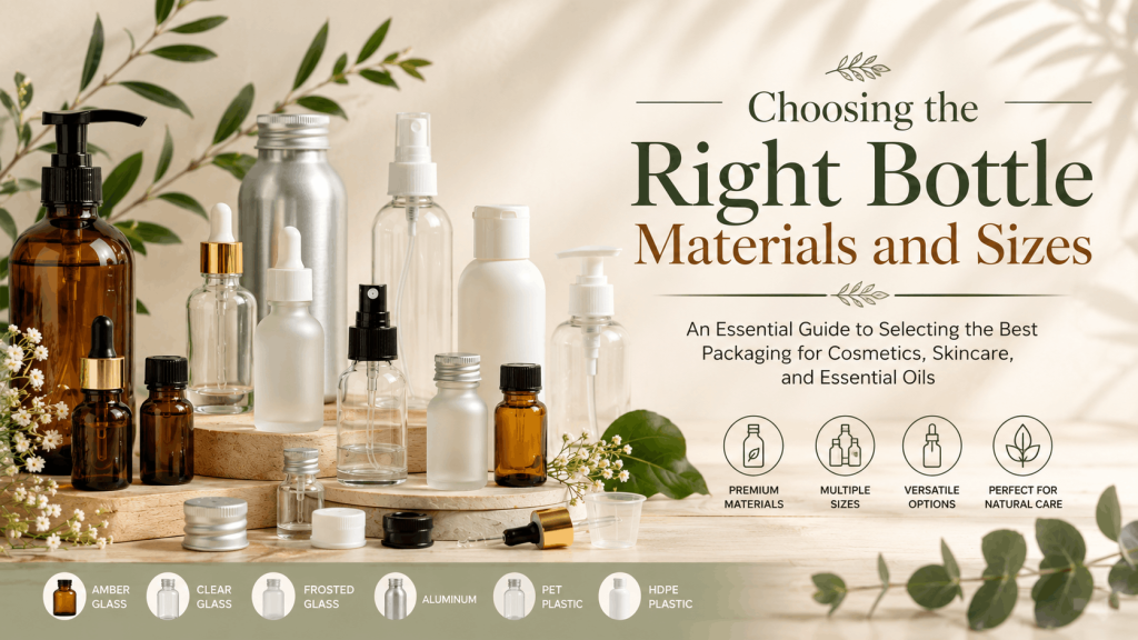 Choosing the Right Bottle Materials and Sizes Choosing the Right Bottle Materials and Sizes